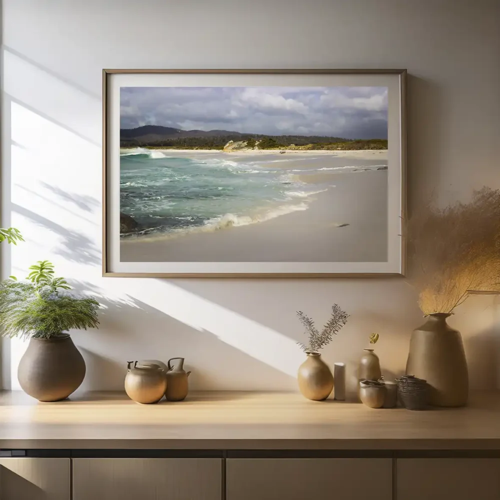 Water Shroud limited edition nature wall art print by Emma Coombes at the Elm and the Raven. Limited edition Tasmanian Nature photography print