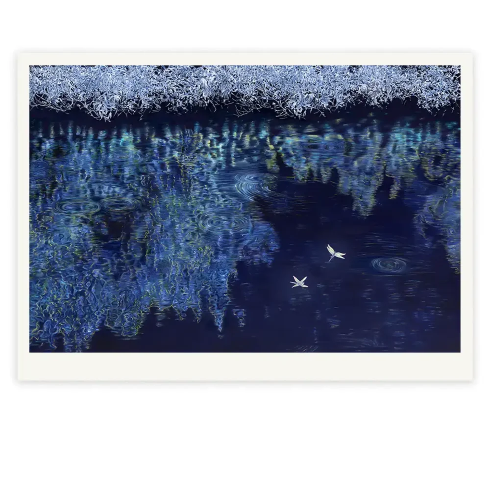 Summertime in Blue limited edition fine art print by Emma Coombes at the Elm & the Raven