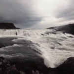 Ice Force print by Emma Coombes at the Elm and the Raven, the force of Gulfoss, Icelands most famous waterfall on the Golden circuit.