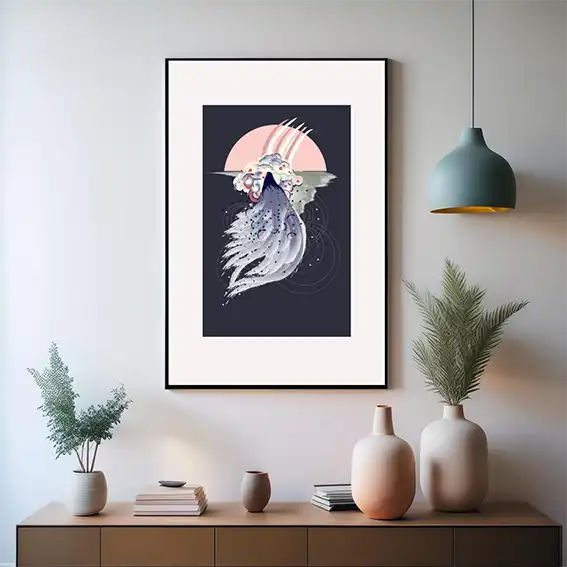 Snowmelt Digital Illustration wall art print by Emma Coombes at the Elm & the Raven