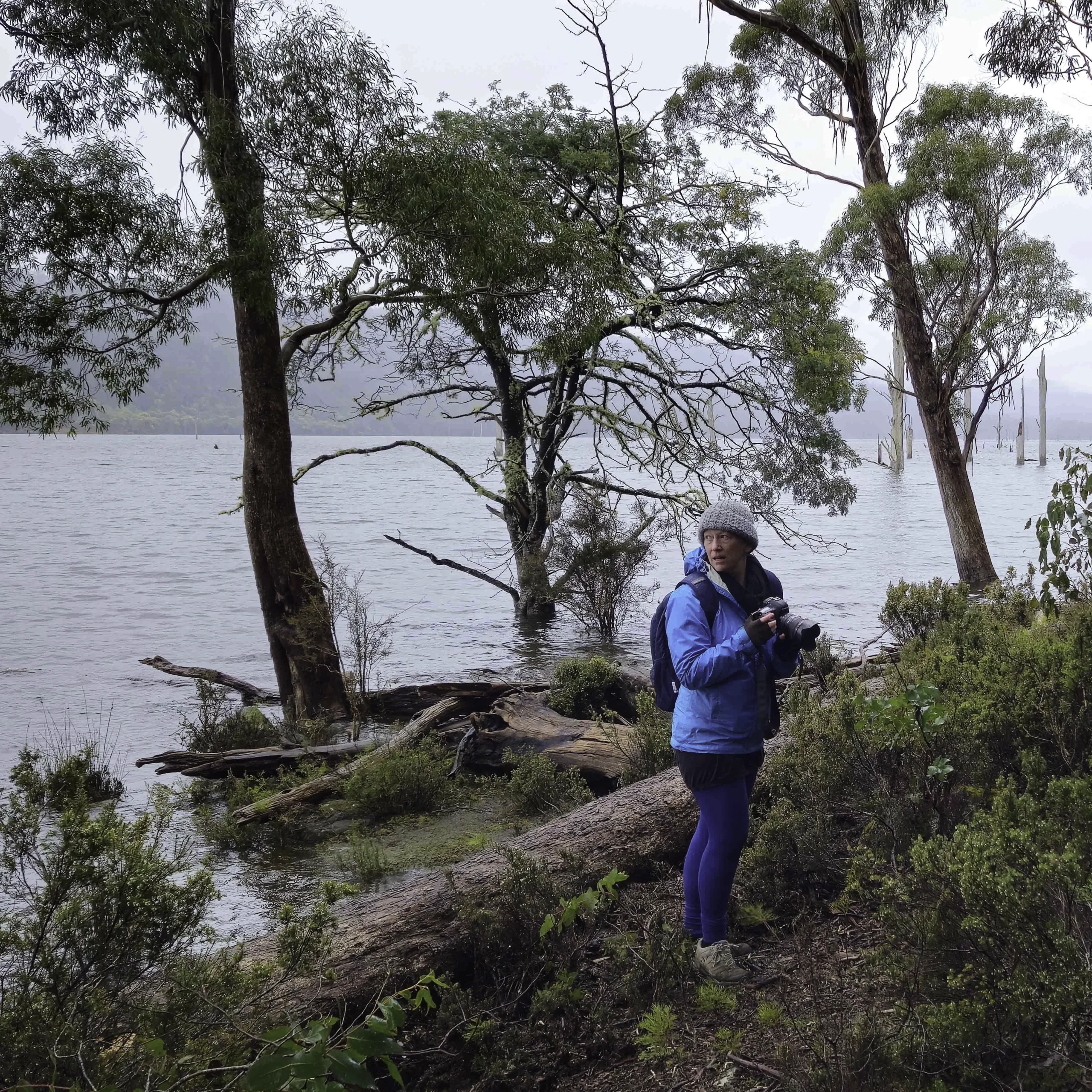 Shooting in the Mersey Forest. On the flooded banks of the Upper Mersey River.