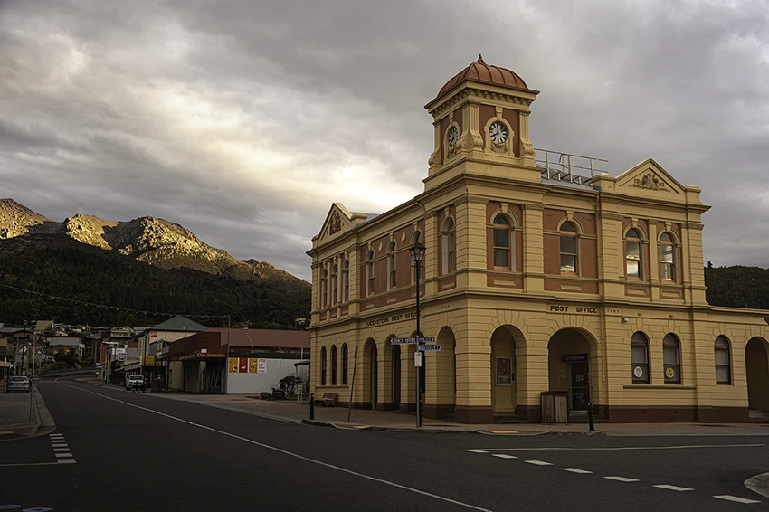 The beautiful heritage listed post office at Queenstown Tasmania. Photography by Emma Coombes at the Elm & the Raven