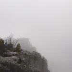 Fire on Devils' Rock, Limited Edition by Emma Coombes at the Elm & the Raven -part of the Untamed Tasmania exhibition at Cradle Mountain Wilderness Gallery