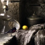 'The Visitor' Tasmania Still Life Limited Edition by Emma Coombes at the Elm & the Raven - Finalist in the 2025 Henry Jones Art Prize