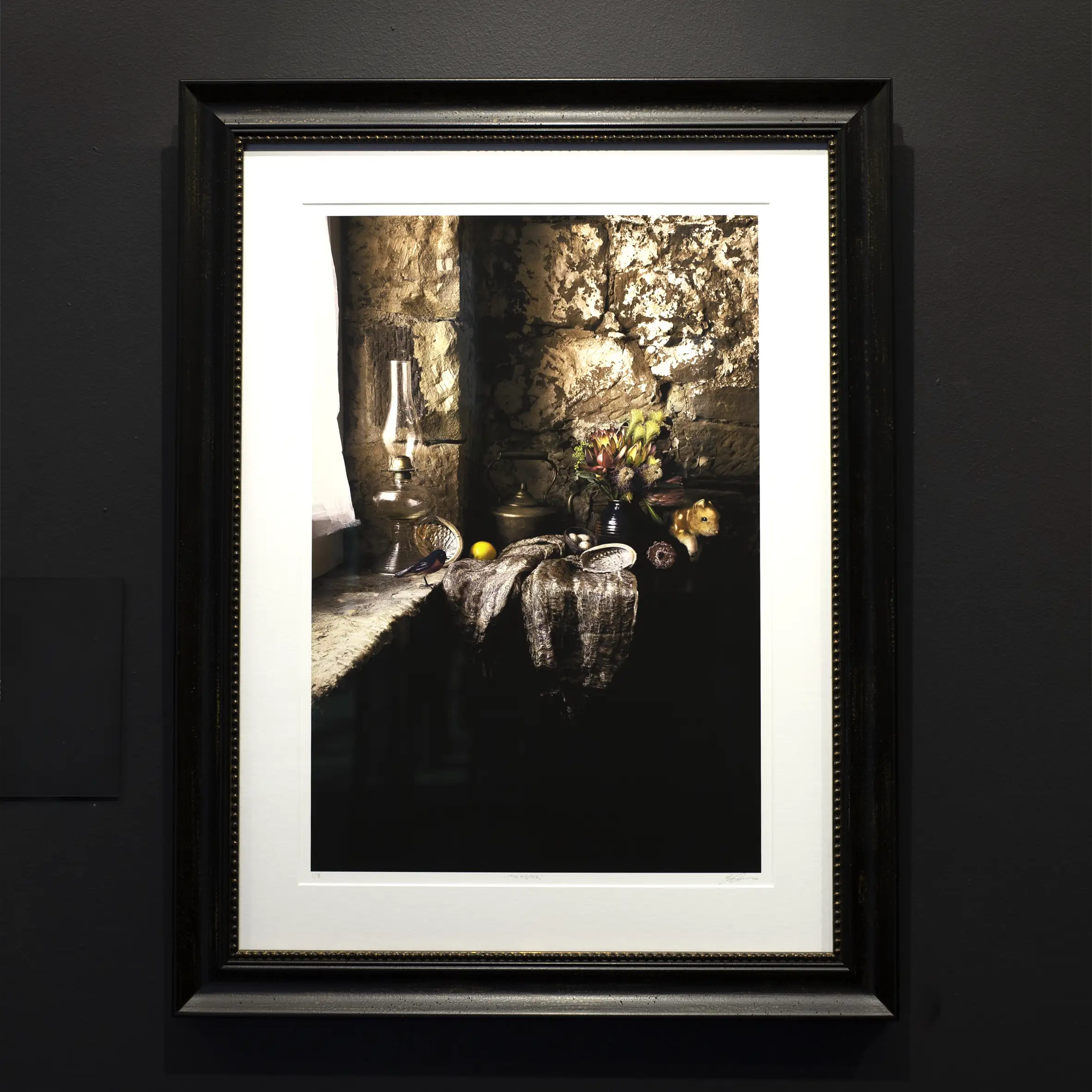 'The Visitor' 1/8 (Framed) Tasmania Still Life Limited Edition by Emma Coombes at the Elm & the Raven - Finalist in the 2025 Henry Jones Art Prize