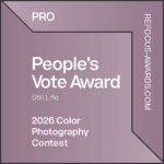 Emma Coombes winner of the Peoples Vote Award in the 2026 Refocus Colour Photography Awards for The Spotted Minstrel in 2026