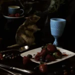 'Strawberries and Cream' Tasmanian Still Life Limited Edition by Emma Coombes at the Elm & the Raven